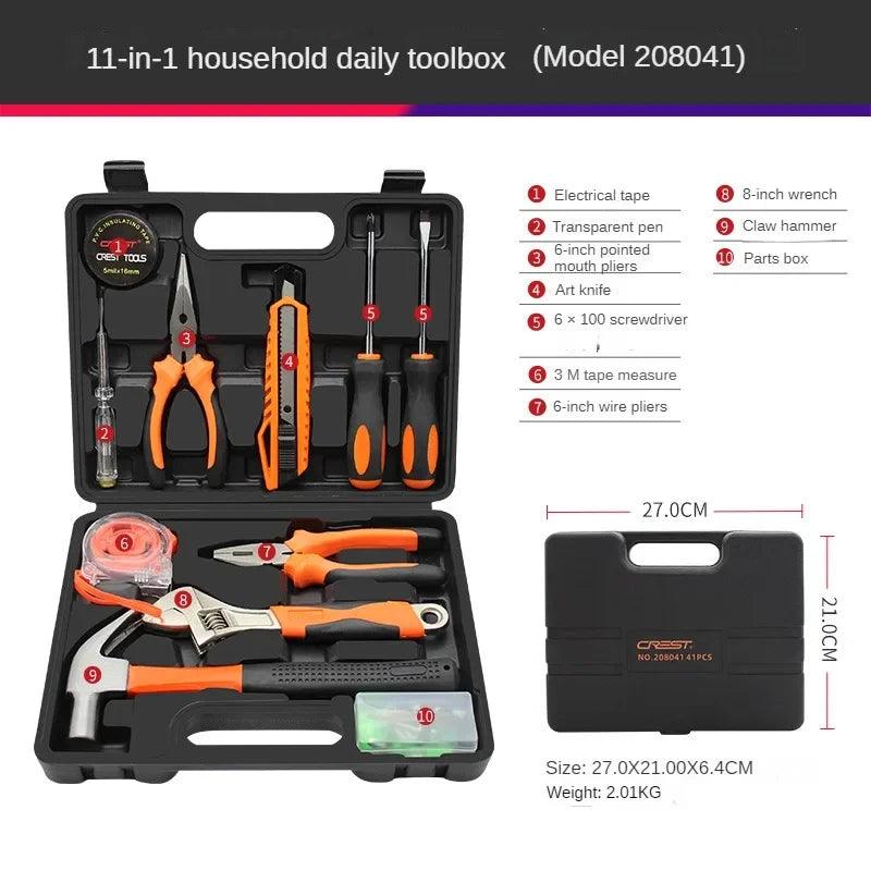 Handy Household Hardware Tool Box Set. A Must Have for EVERY Home! - Big Ass Store