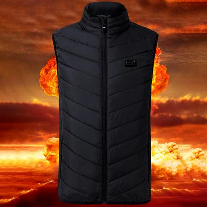 17 Area USB Electric Thermal Heated Unisex Vest - Big Ass Store