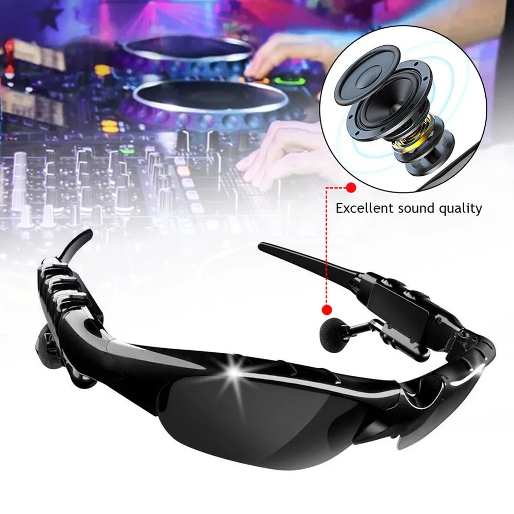 Revolutionize Your Ride: 5.0 Bluetooth Audio Glasses with Surround Sound & Polarized Lenses - Big Ass Store