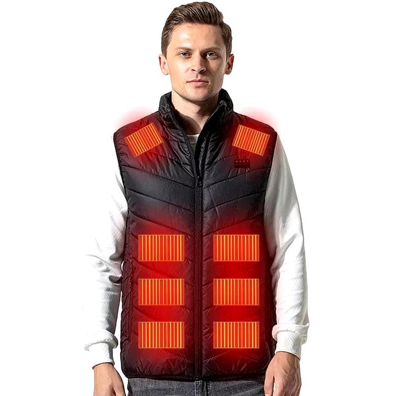 17 Area USB Electric Thermal Heated Unisex Vest - Big Ass Store