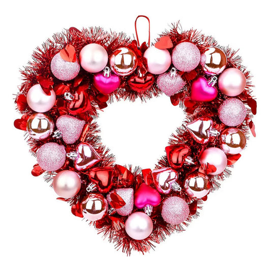 Floral Valentines Day Heart Wreath - Big Ass Store