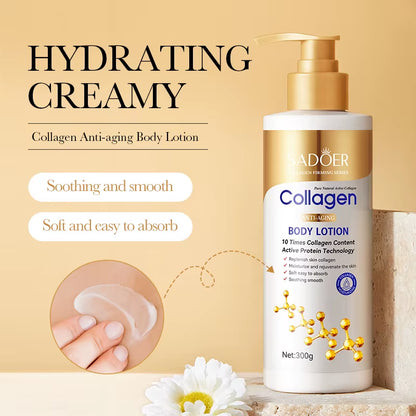 Glow with Confidence: SADOER Collagen Body Lotion for Moisturizing, Anti-Aging, & Whitening - Big Ass Store