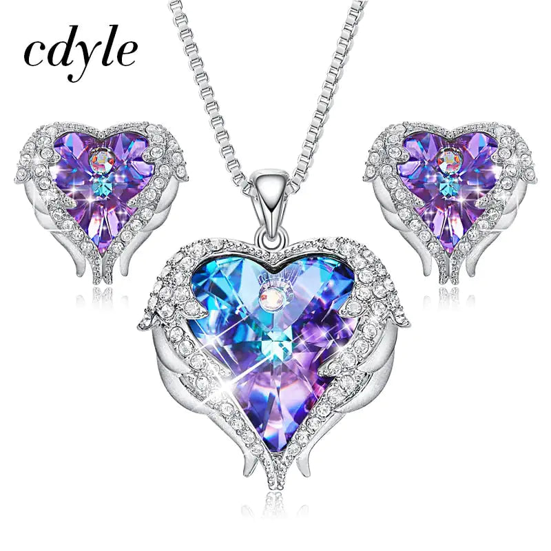 Heart Crystal Necklace - Big Ass Store