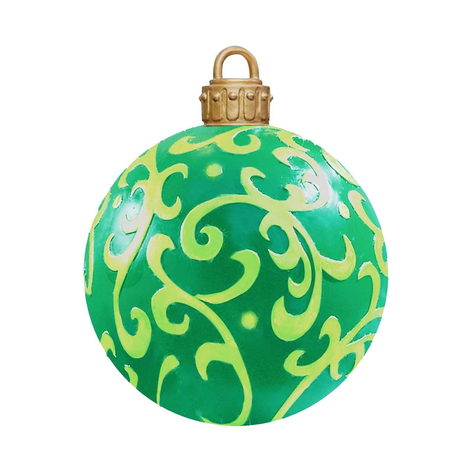 24 Inch/60CM Outdoor Christmas Inflatable LIGHTED Decorated Glow Ball - Big Ass Store