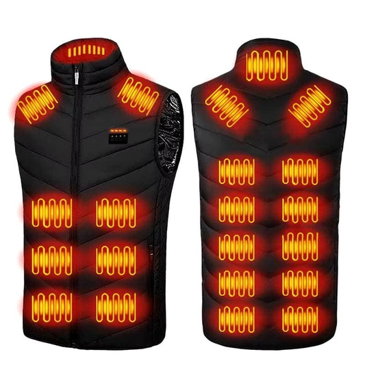 17 Area USB Electric Thermal Heated Unisex Vest - Big Ass Store