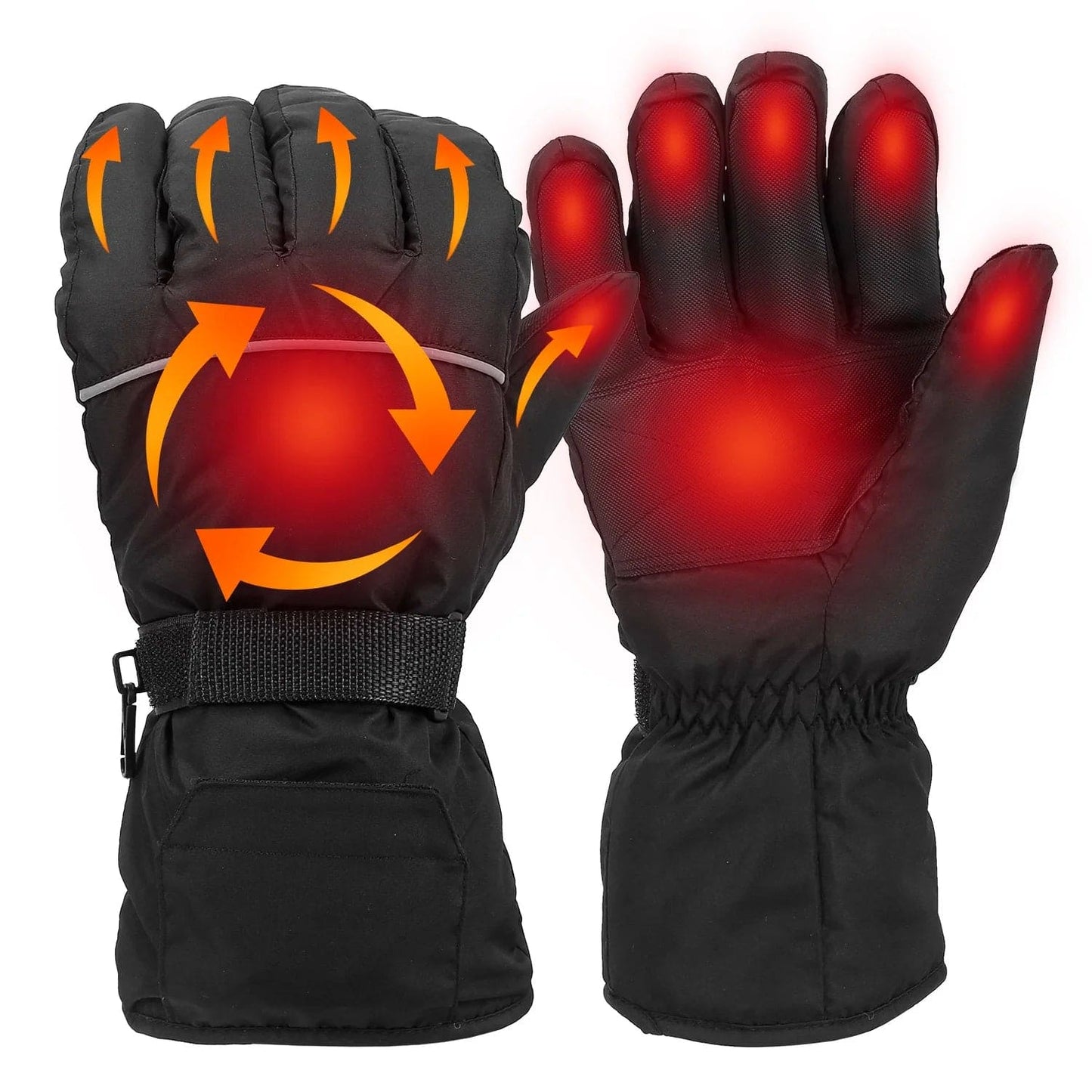 Unisex Battery Powered Heated Waterproof Gloves for Outdoor Sports Cycling Riding Skiing Skating Hiking Hunting