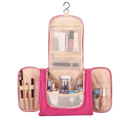 Travel Makeup Organizer Bag Nylon Women Cosmetic Bag Hanging Travel Makeup Bags Wash Toiletry Organizer Kits Storage Bags