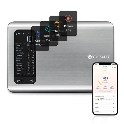 Smart & Accurate: Digital Food Scale for Grams and Ounces with App for Weight Management - Big Ass Store