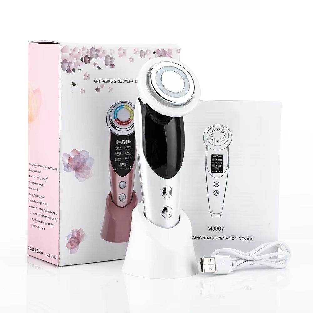 7-in-1 LED Electric Face Massager Achieve Spa-Like Treatments At Home - Big Ass Store