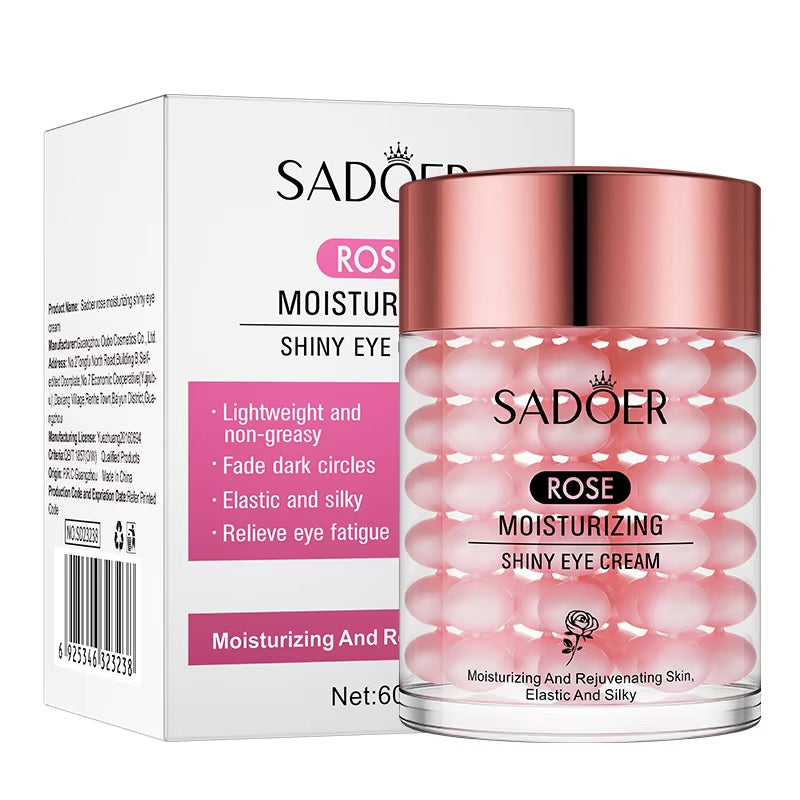 Revitalize Your Eyes: SADOER Rose Eye Cream for Dark Circles, Puffiness & Firming - Big Ass Store