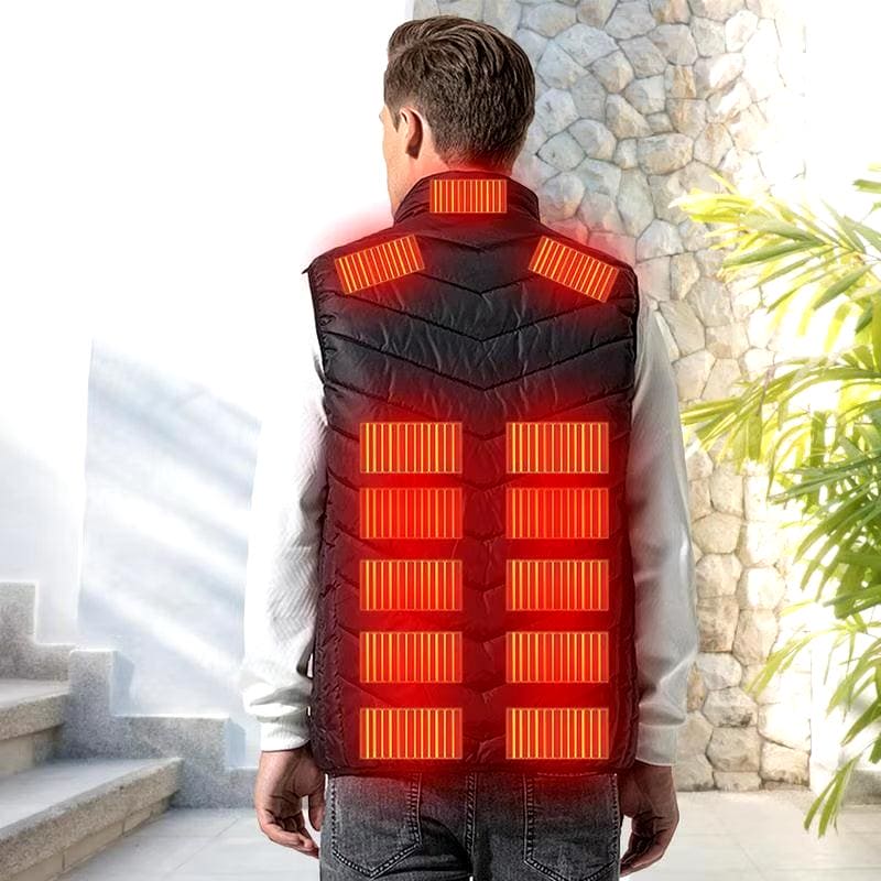 17 Area USB Electric Thermal Heated Unisex Vest - Big Ass Store