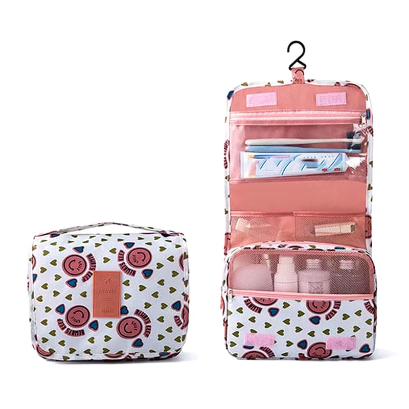 Travel Makeup Organizer Bag Nylon Women Cosmetic Bag Hanging Travel Makeup Bags Wash Toiletry Organizer Kits Storage Bags