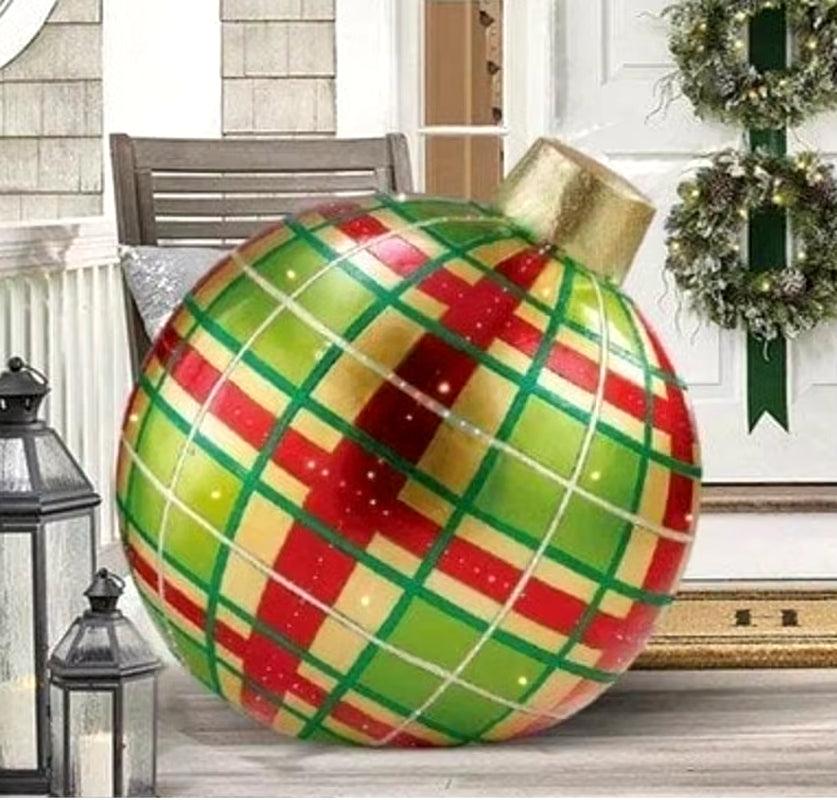 24 Inch/60CM Outdoor Christmas Inflatable LIGHTED Decorated Glow Ball - Big Ass Store