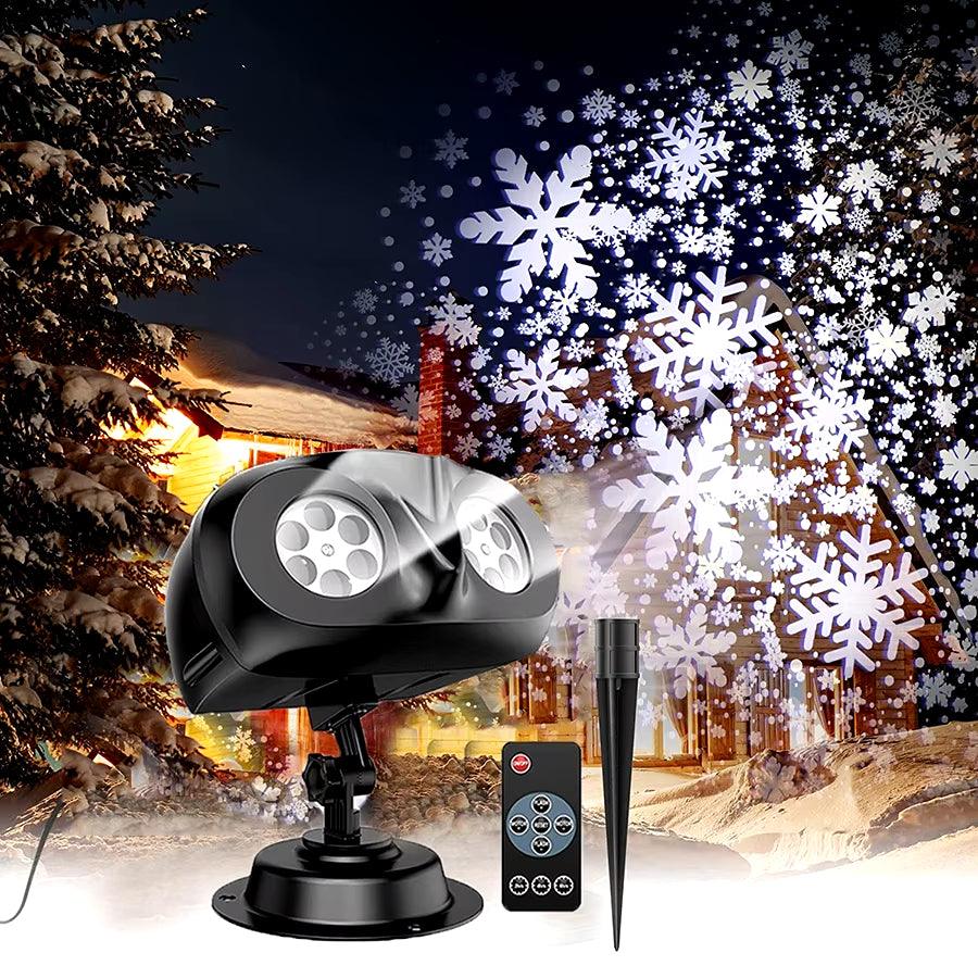 You will be the enjoy of your neighborhood with this 2024 Upgraded Dual Head Outdoor Snowflake Christmas Light Projector - Big Ass Store