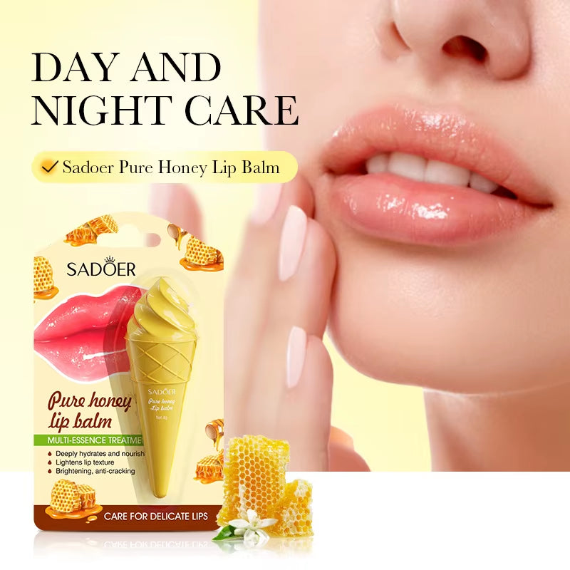 Say Goodbye to Dryness: SADOER Avocado Lip Balm for Hydration, Repair, and Nourishment - Big Ass Store