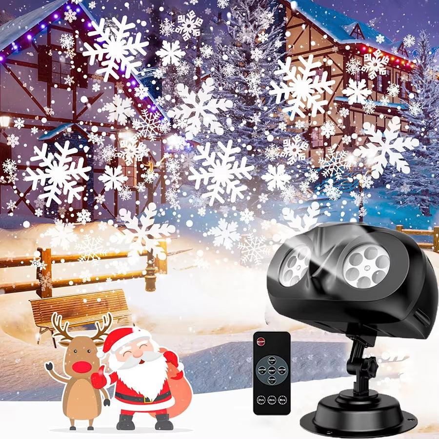 You will be the enjoy of your neighborhood with this 2024 Upgraded Dual Head Outdoor Snowflake Christmas Light Projector - Big Ass Store