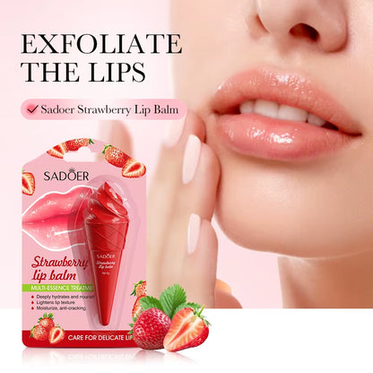 Say Goodbye to Dryness: SADOER Avocado Lip Balm for Hydration, Repair, and Nourishment - Big Ass Store