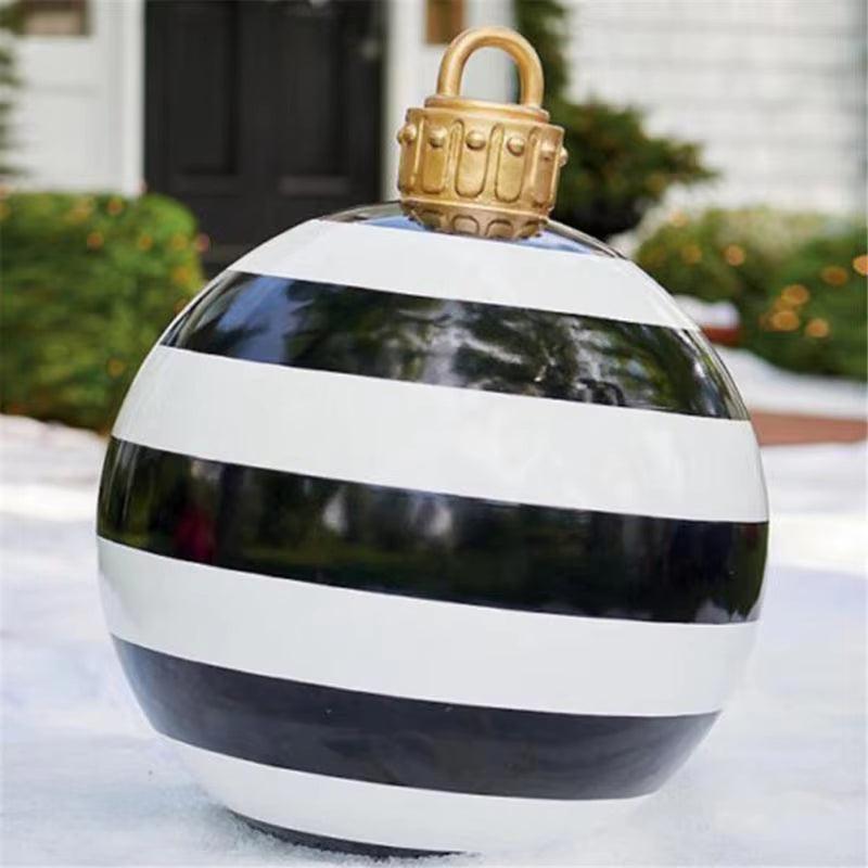 23.5" / 60Cm Outdoor Christmas Inflatable Decorated Ball PVC Giant Big Large Balls Xmas Tree Decorations Toy Ball - Big Ass Store