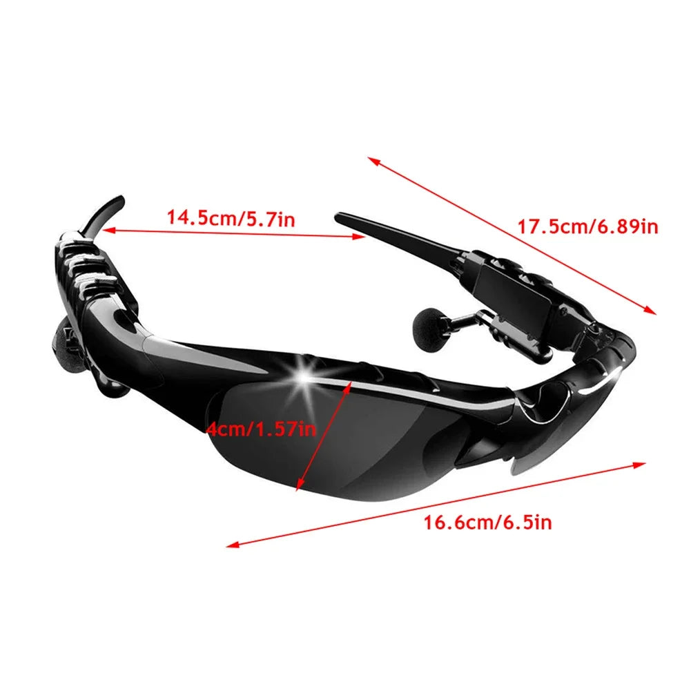 Revolutionize Your Ride: 5.0 Bluetooth Audio Glasses with Surround Sound & Polarized Lenses - Big Ass Store