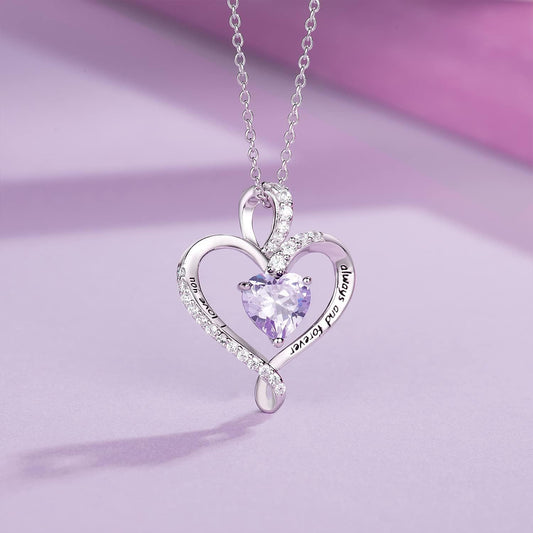 Sterling Silver Heart Necklace for Women