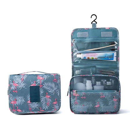 Travel Makeup Organizer Bag Nylon Women Cosmetic Bag Hanging Travel Makeup Bags Wash Toiletry Organizer Kits Storage Bags