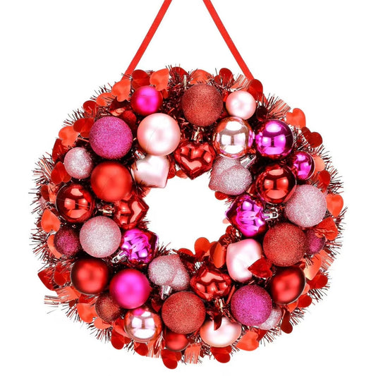 Floral Valentines Day Heart Wreath - Big Ass Store