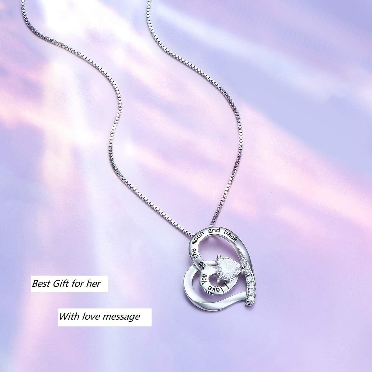  "Love You More" 925 Sterling Silver Pendant