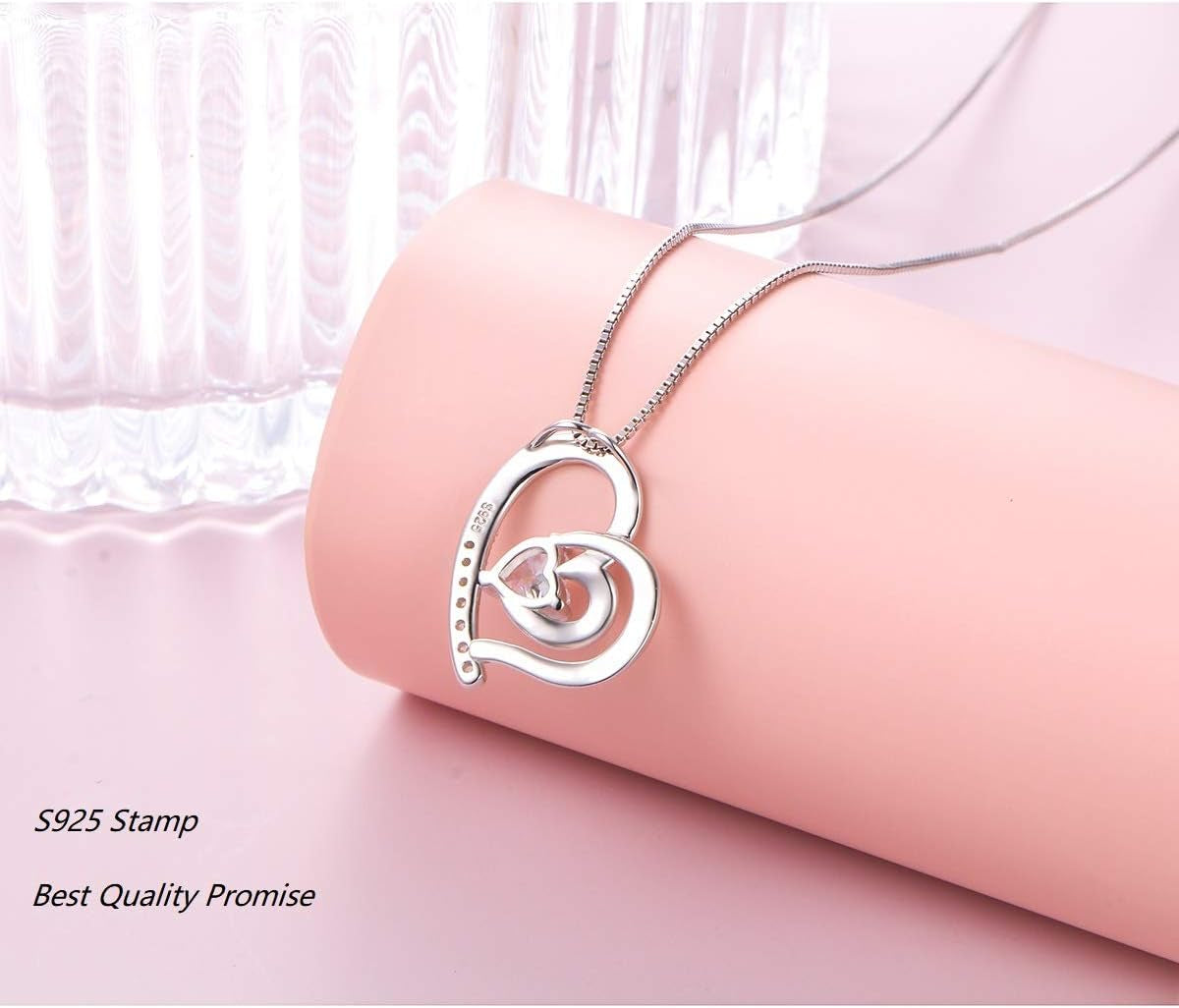  "Love You More" 925 Sterling Silver Pendant