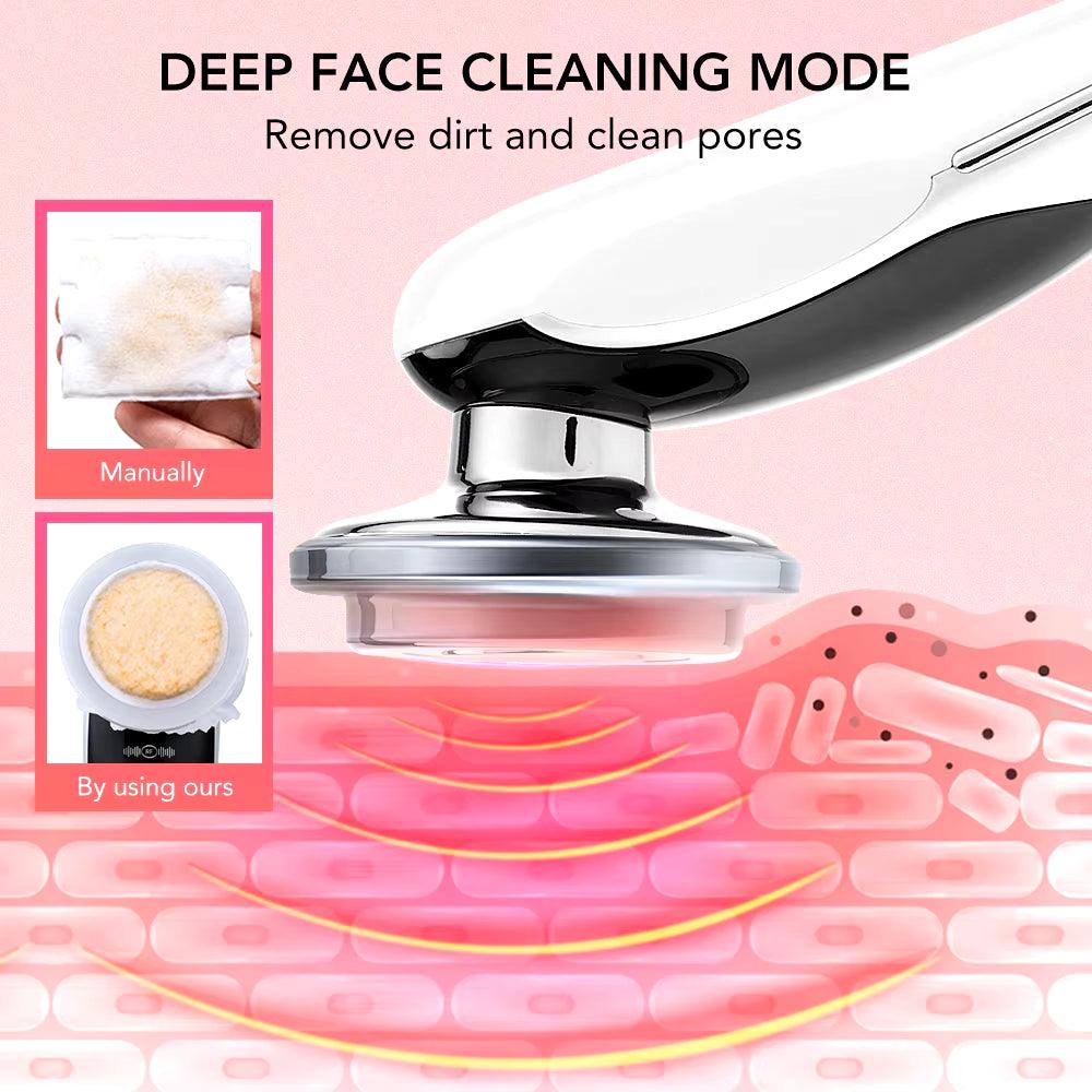 7-in-1 LED Electric Face Massager Achieve Spa-Like Treatments At Home - Big Ass Store