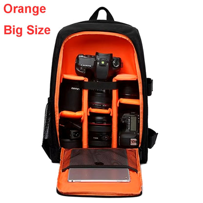 Waterproof DSLR Backpack Video Digital DSLR Camera Bag Multi-Functional Outdoor Camera Photo Bag Case for Nikon Canon DSLR Lens