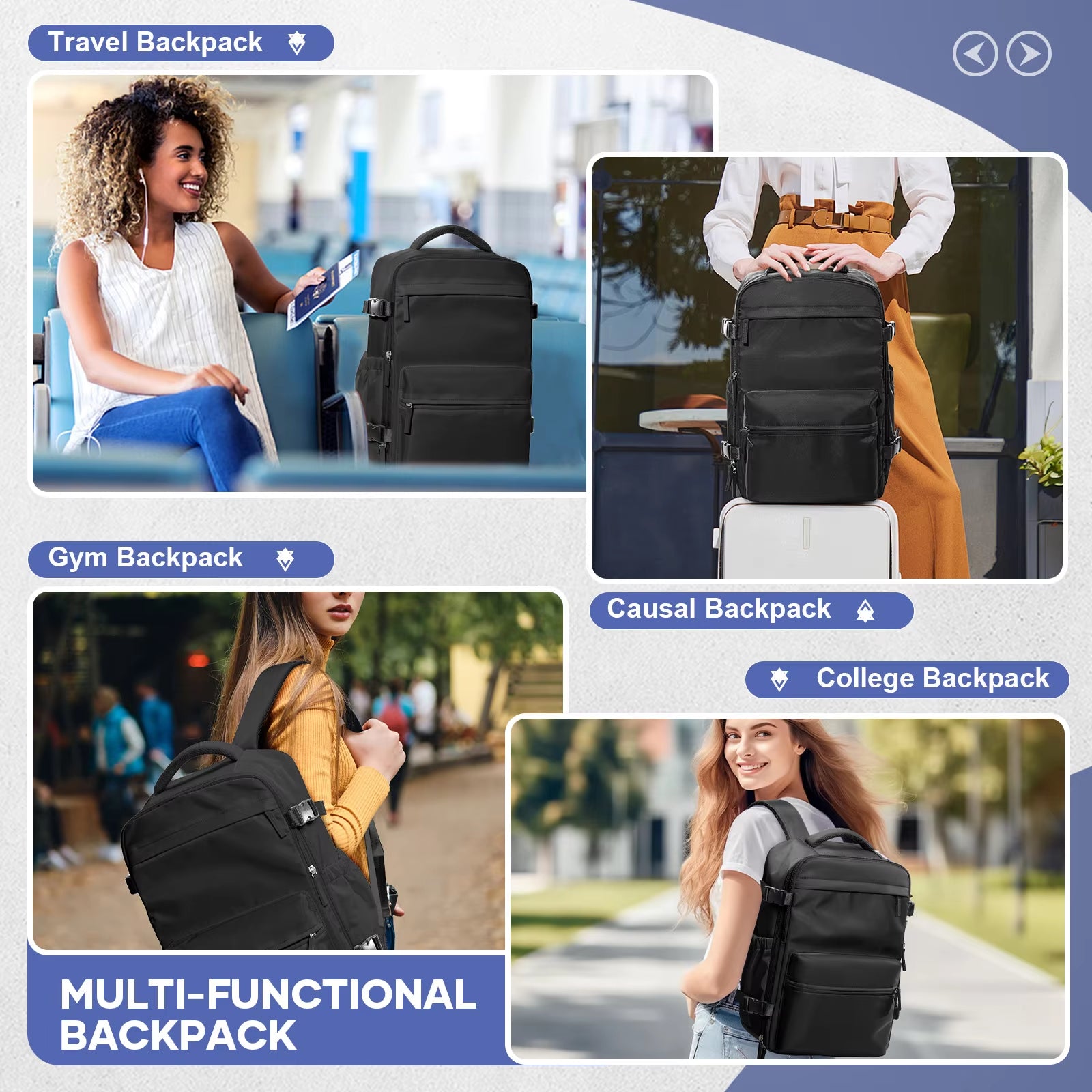 Maximize Space: Men’s Expandable Vacuum Compression Backpack for Travel, Hiking, and More! - Big Ass Store