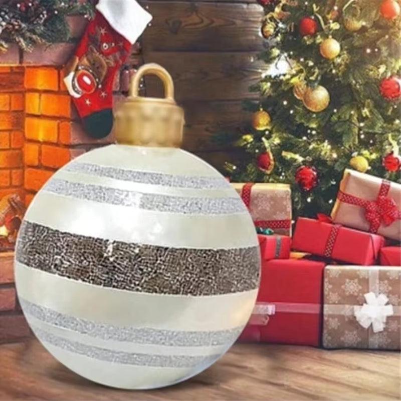 24 Inch/60CM Outdoor Christmas Inflatable LIGHTED Decorated Glow Ball - Big Ass Store