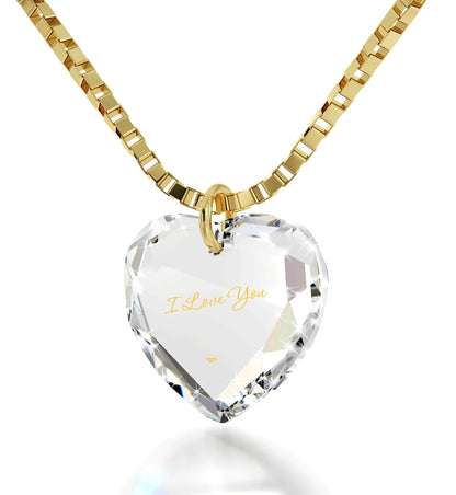 Swarovski Tiny Crystal Heart Necklace