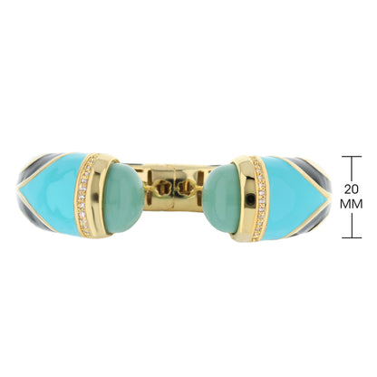 Bold & Classy Turquoise Bangle - Big Ass Store