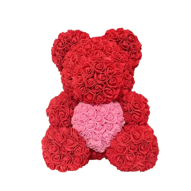 15" Rose Teddy Bear Valentine's Gift For Your Special Someone! - Big Ass Store