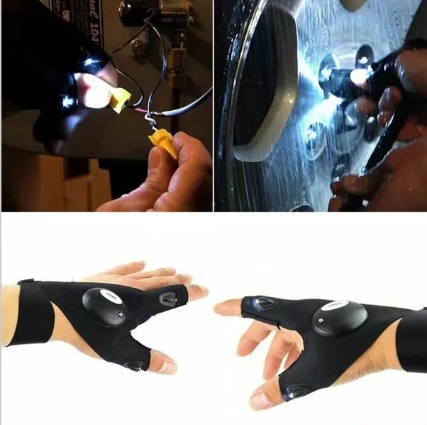 Waterproof LED Gloves – Hands-Free Illumination for Any Task! - Big Ass Store