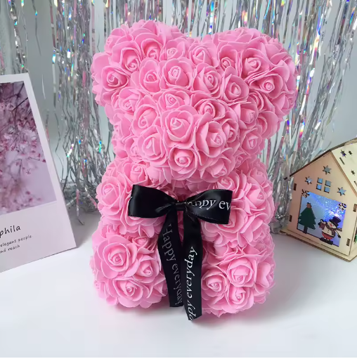 9" Rose Teddy Bear Valentine's Gift For Your Special Someone! - Big Ass Store