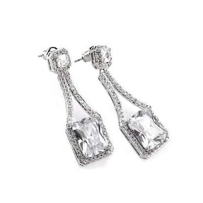 Love At First Glance Diamond Crystal Bridal Earrings