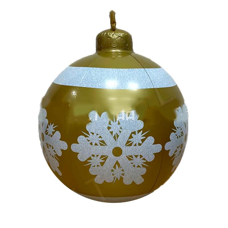 24 Inch/60CM Outdoor Christmas Inflatable LIGHTED Decorated Glow Ball - Big Ass Store