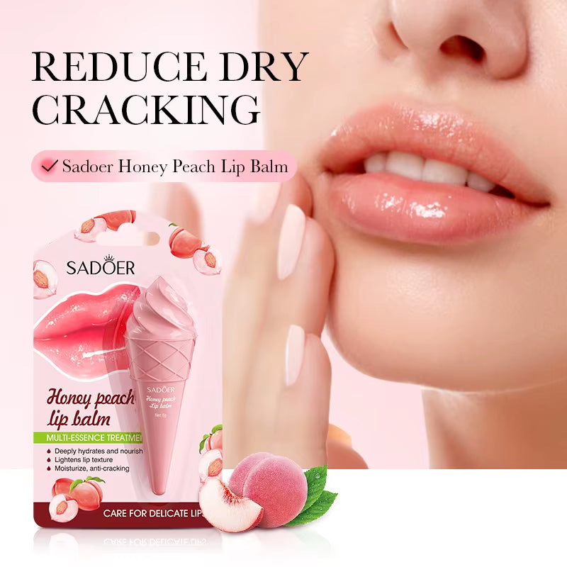 Say Goodbye to Dryness: SADOER Avocado Lip Balm for Hydration, Repair, and Nourishment - Big Ass Store