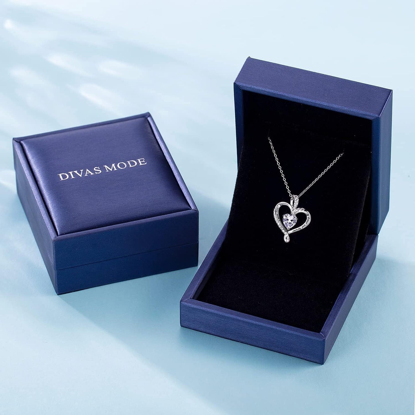 Sterling Silver Heart Necklace for Women