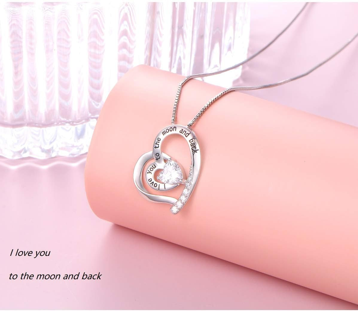  "Love You More" 925 Sterling Silver Pendant