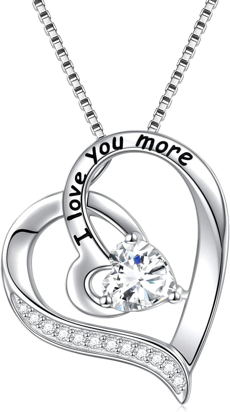  "Love You More" 925 Sterling Silver Pendant