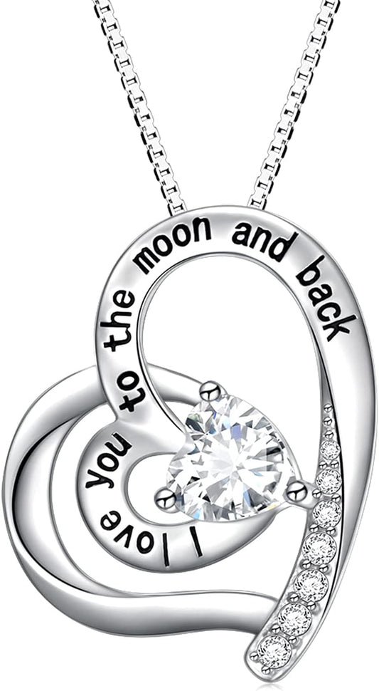  "Love You More" 925 Sterling Silver Pendant