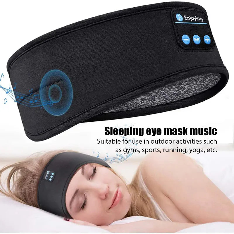 Ultimate Comfort: Wireless Bluetooth Headset & Sleep Mask with Over-Ear Earbuds - Big Ass Store