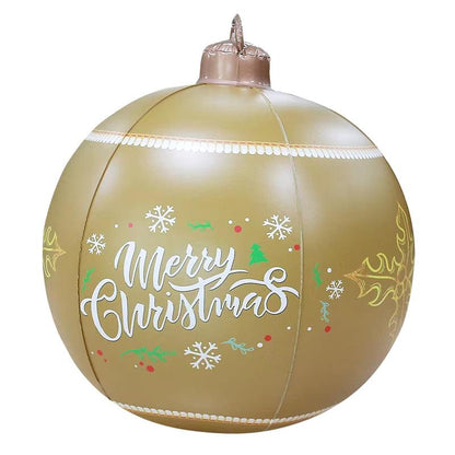 24 Inch/60CM Outdoor Christmas Inflatable LIGHTED Decorated Glow Ball - Big Ass Store