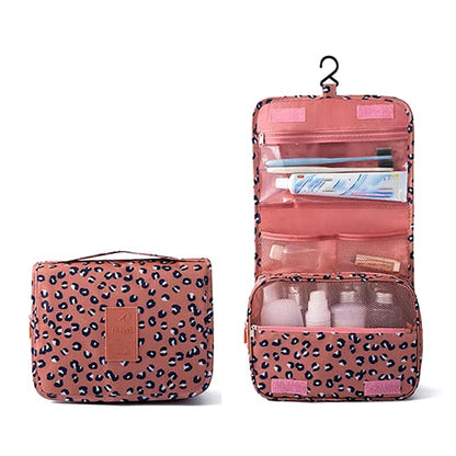 Travel Makeup Organizer Bag Nylon Women Cosmetic Bag Hanging Travel Makeup Bags Wash Toiletry Organizer Kits Storage Bags