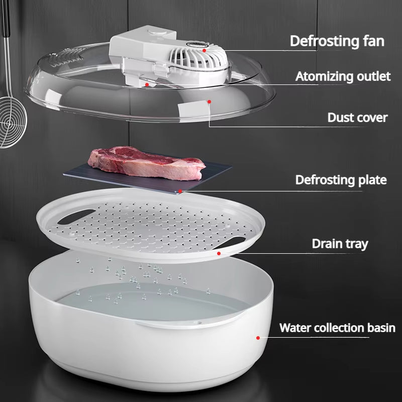 Ultrasonic Frozen Meat Thawer Machine Atomization 6-in-1Thawing Machine