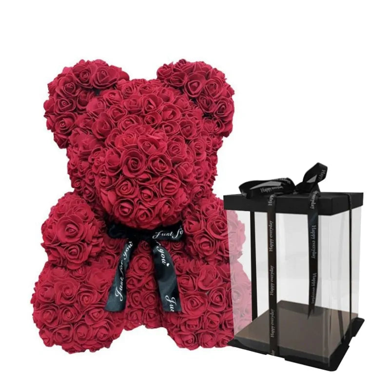 9" Rose Teddy Bear Valentine's Gift For Your Special Someone! - Big Ass Store