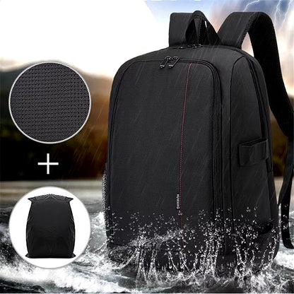 Waterproof DSLR Backpack Video Digital DSLR Camera Bag Multi-Functional Outdoor Camera Photo Bag Case for Nikon Canon DSLR Lens